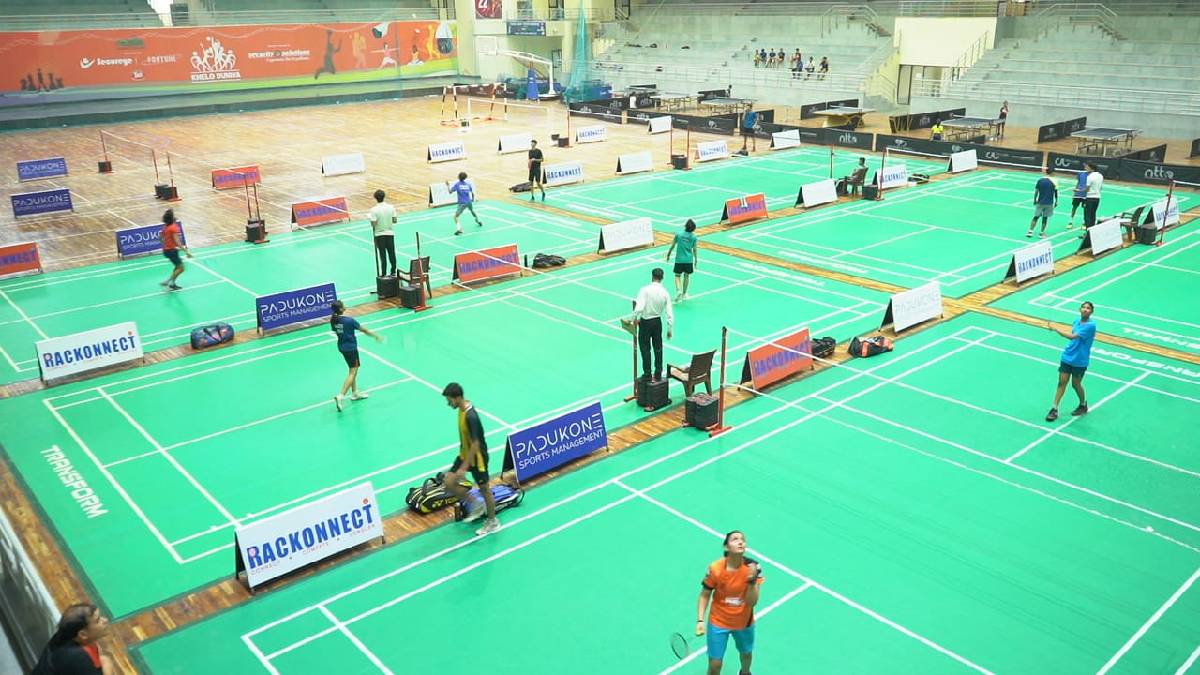 Rackonnect Badminton Arena Noida Indoor Stadium